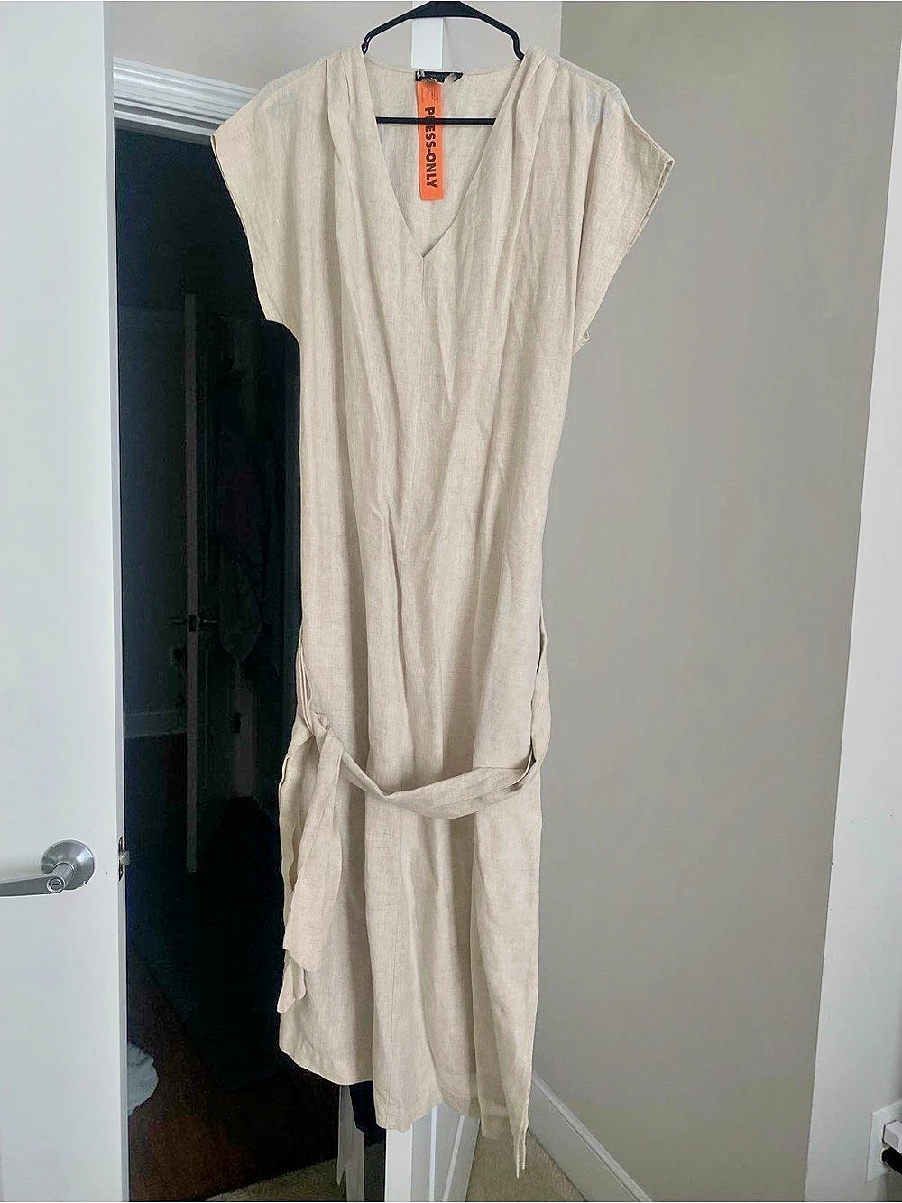 Express Linen Midi Dress Size Small - Saks Fifth Avenue
